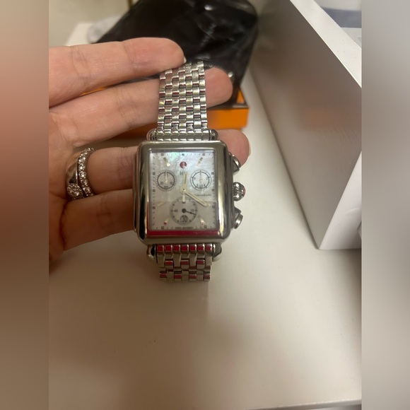 Michele watch + extra watch strap & dust bag. new battery! - Picture 10 of 11